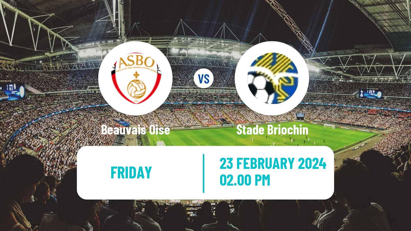 Soccer French National 2 - Group C Beauvais Oise - Stade Briochin