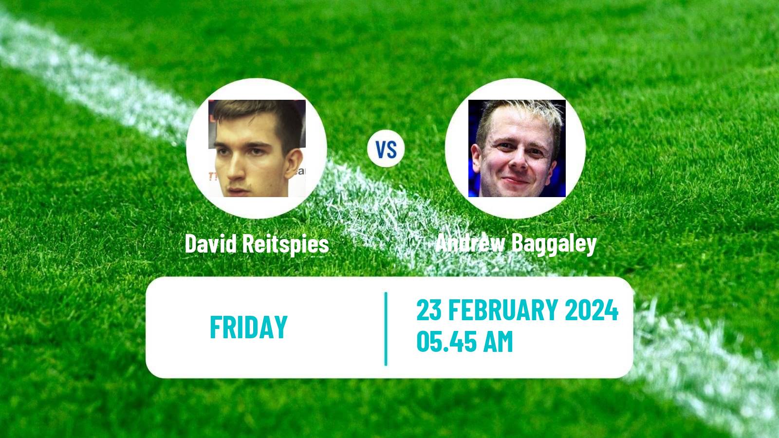 Table tennis Tt Star Series Men David Reitspies - Andrew Baggaley