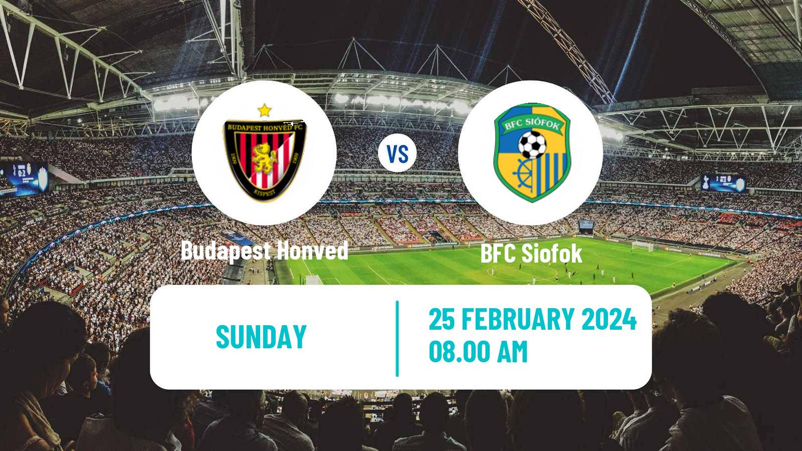 Soccer Hungarian NB II Budapest Honved - Siofok