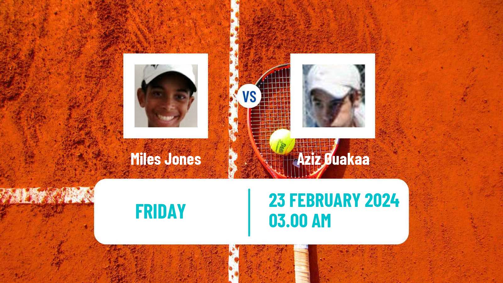 Tennis ITF M25 Hammamet 4 Men Miles Jones - Aziz Ouakaa