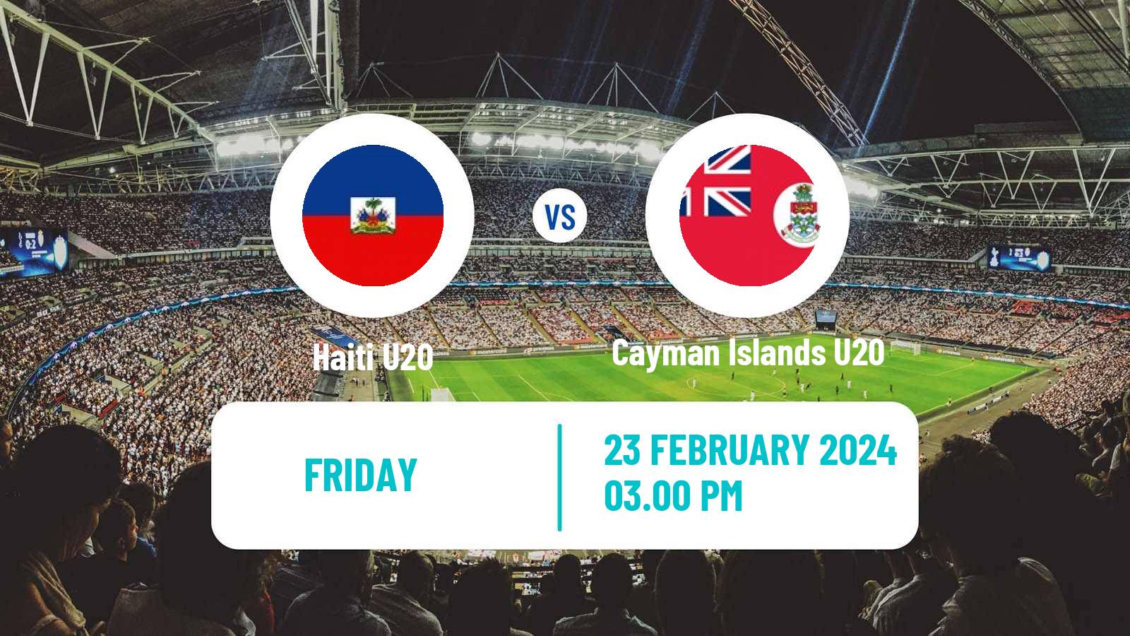 Soccer CONCACAF Championship U20 Haiti U20 - Cayman Islands U20