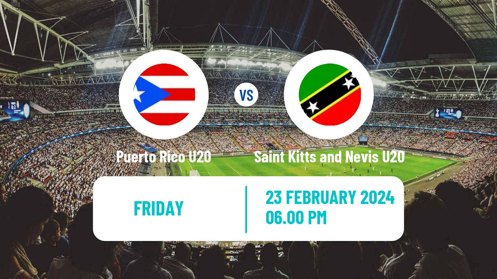 Soccer CONCACAF Championship U20 Puerto Rico U20 - Saint Kitts and Nevis U20