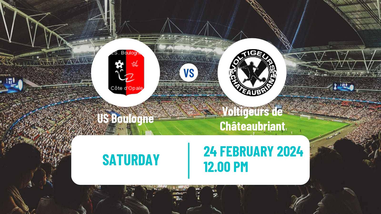 Soccer French National 2 - Group C Boulogne - Voltigeurs de Châteaubriant
