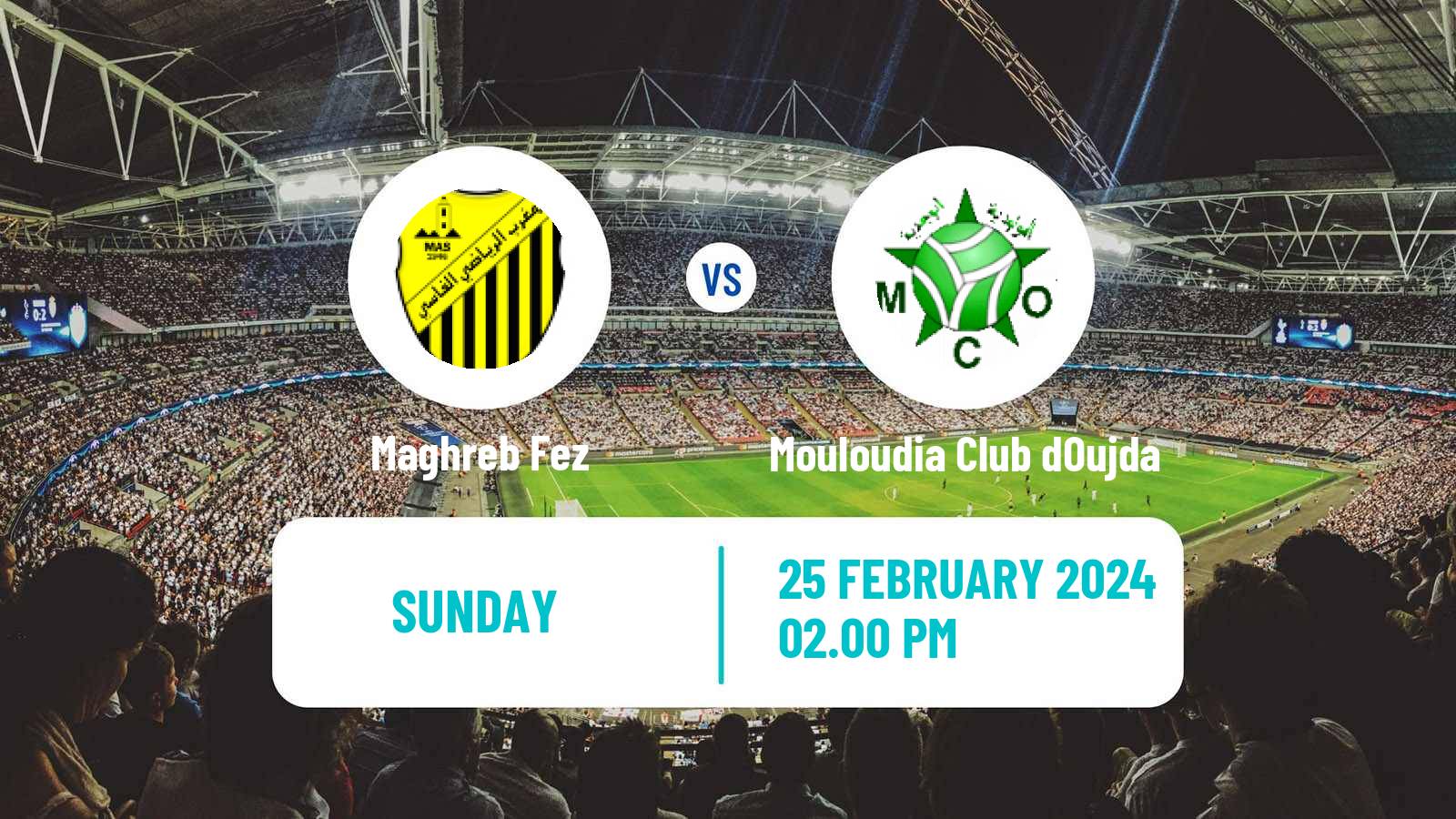 Soccer Moroccan Botola Maghreb Fez - Mouloudia Club dOujda