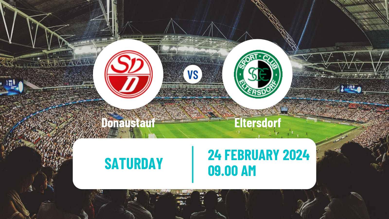 Soccer German Oberliga Bayern Nord Donaustauf - Eltersdorf