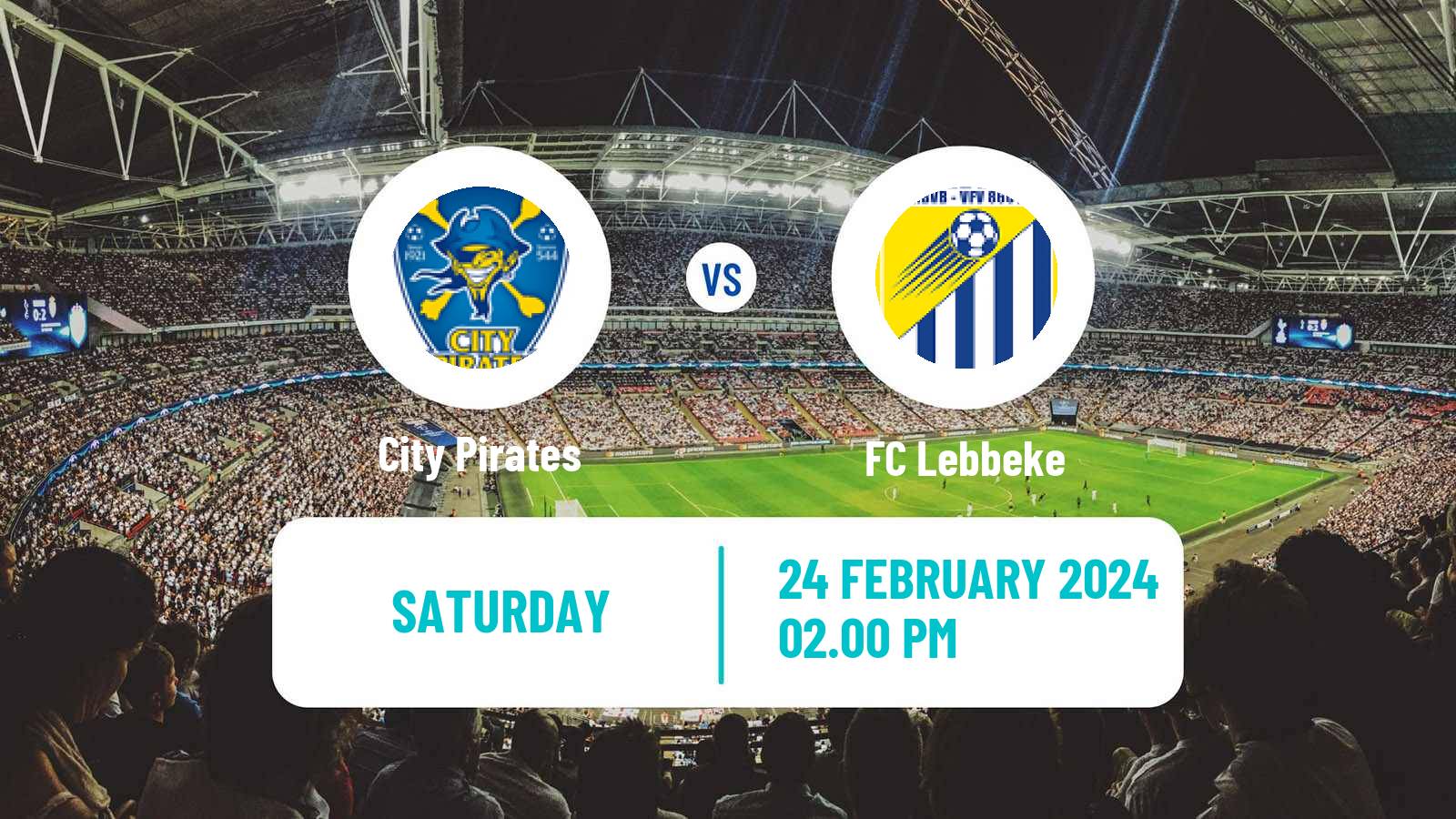 Soccer Belgian Second Amateur Division Group B City Pirates - Lebbeke