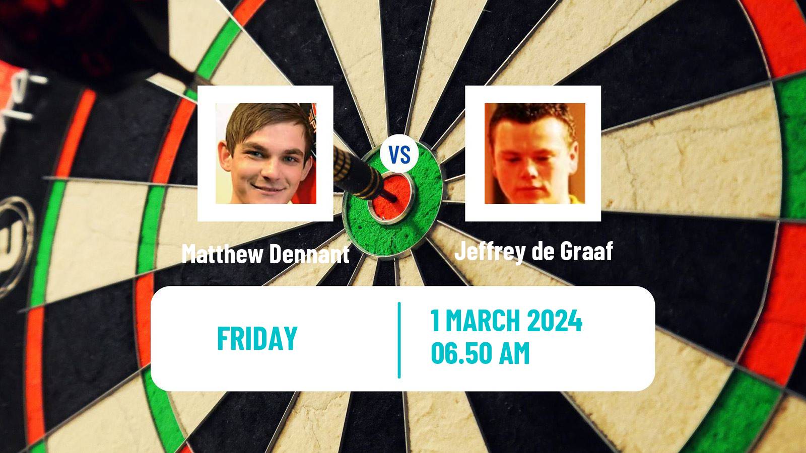 Darts Uk Open Matthew Dennant - Jeffrey de Graaf