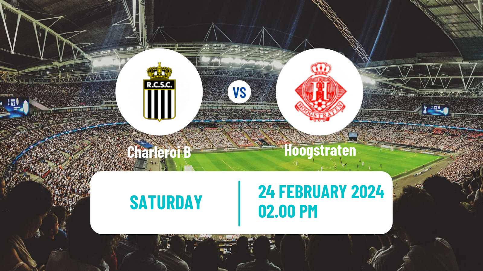 Soccer Belgian National Division 1 Charleroi B - Hoogstraten
