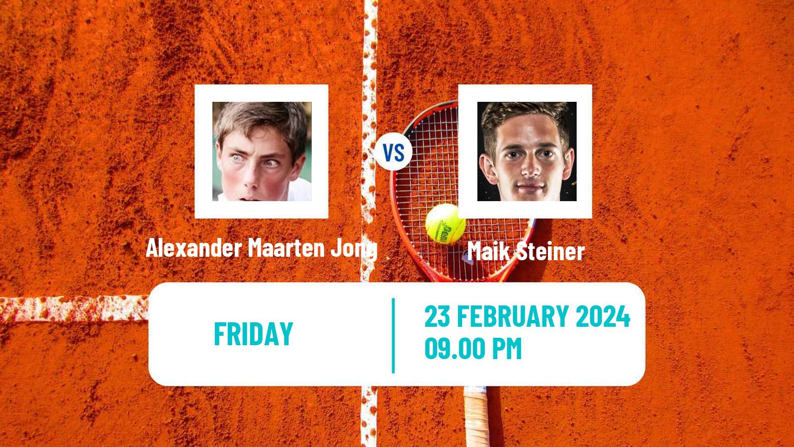 Tennis ITF M15 Nakhon Si Thammarat 2 Men Alexander Maarten Jong - Maik Steiner