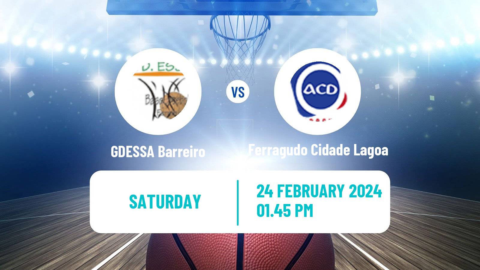 Basketball Portuguese LFB GDESSA Barreiro - Ferragudo Cidade Lagoa