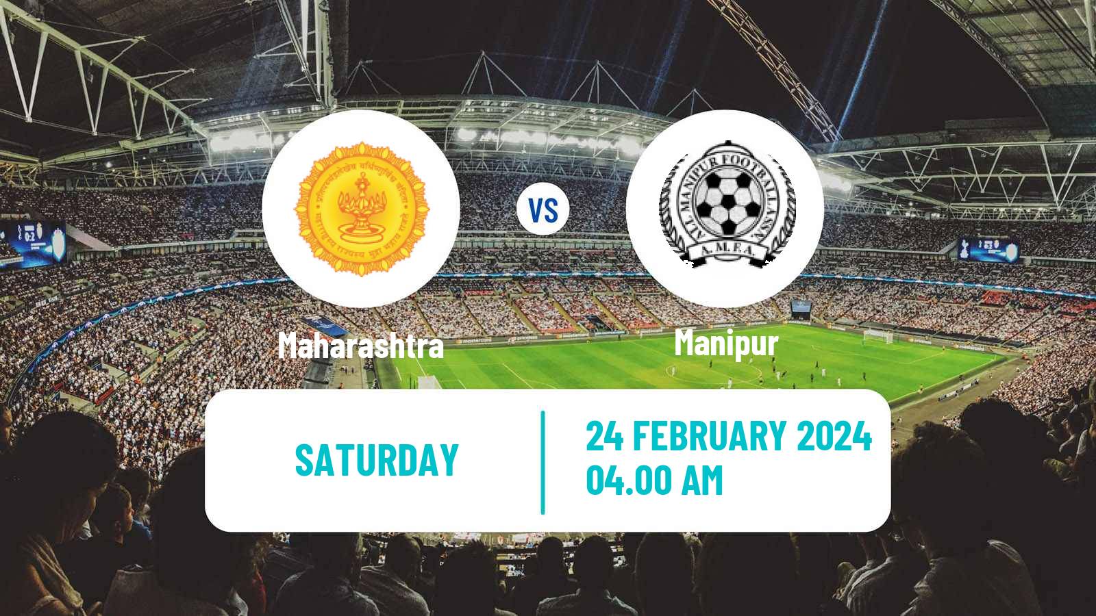 Soccer Indian Santosh Trophy Maharashtra - Manipur