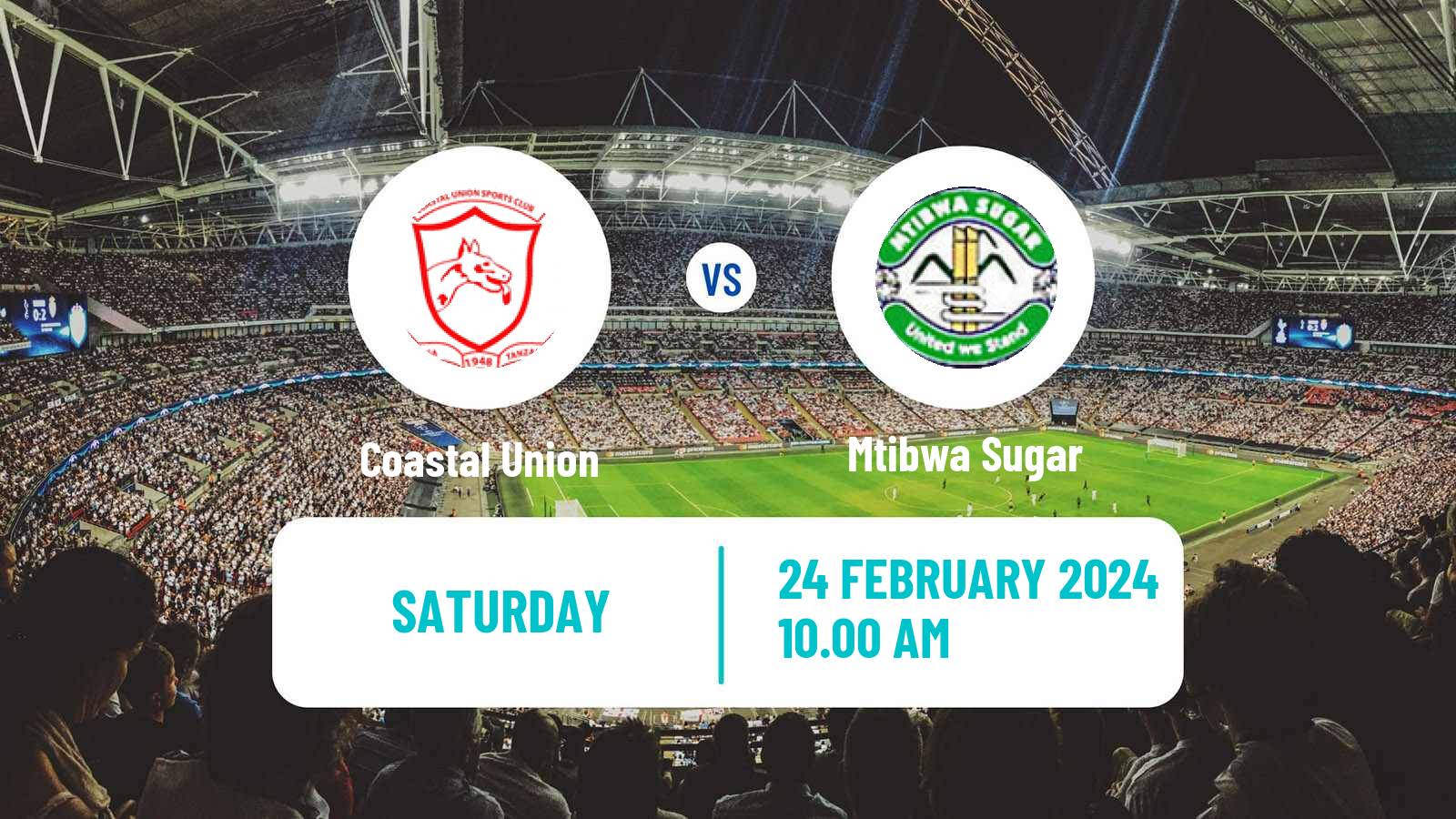 Football Tanzanian Premier League Coastal Union - Mtibwa Sugar