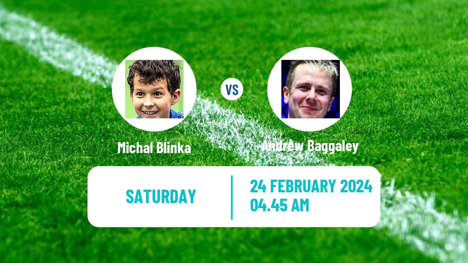 Table tennis Tt Star Series Men Michal Blinka - Andrew Baggaley