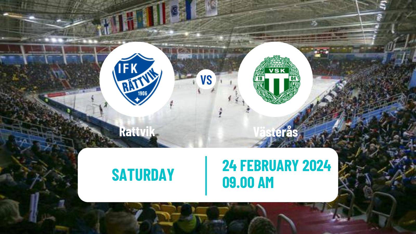 Bandy Swedish Elitserien Bandy Women Rattvik - Västerås