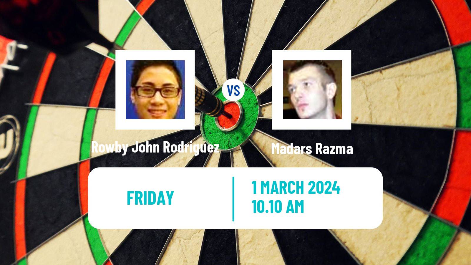Darts Uk Open Rowby John Rodriguez - Madars Razma