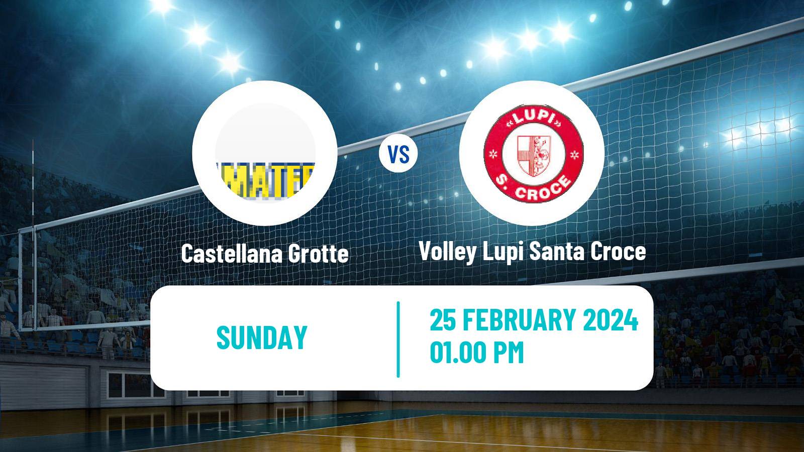 Volleyball Italian Serie A2 Volleyball Castellana Grotte - Volley Lupi Santa Croce