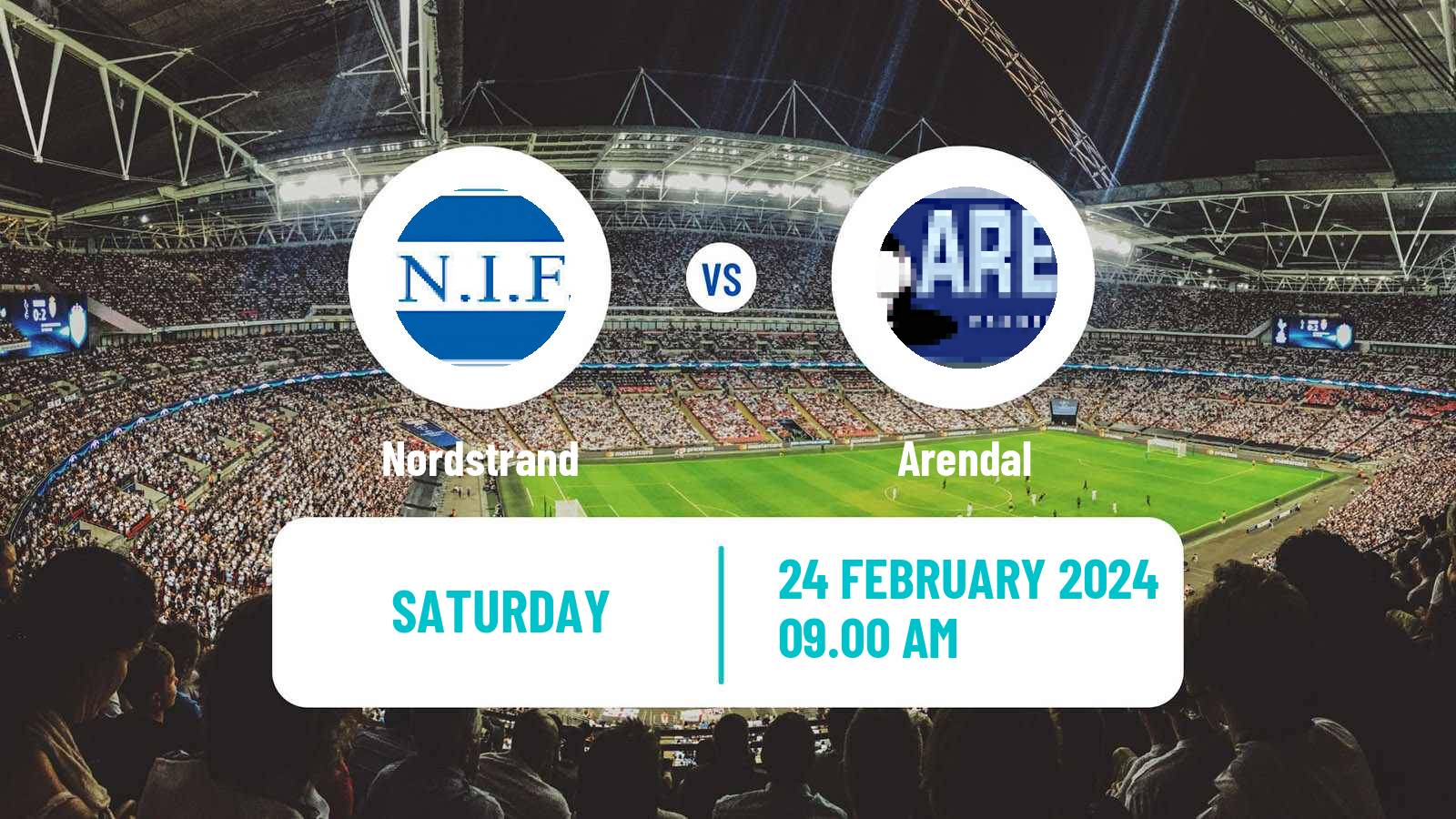 Soccer Norwegian OBOS Supercup Nordstrand - Arendal