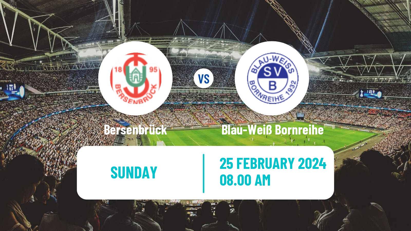 Soccer German Oberliga Niedersachsen Bersenbrück - Blau-Weiß Bornreihe
