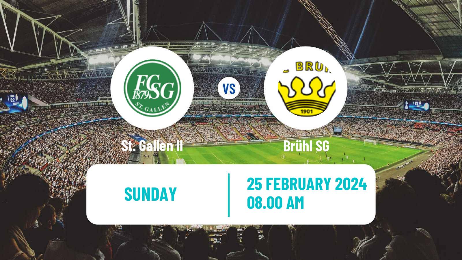Soccer Swiss Promotion League St. Gallen II - Brühl