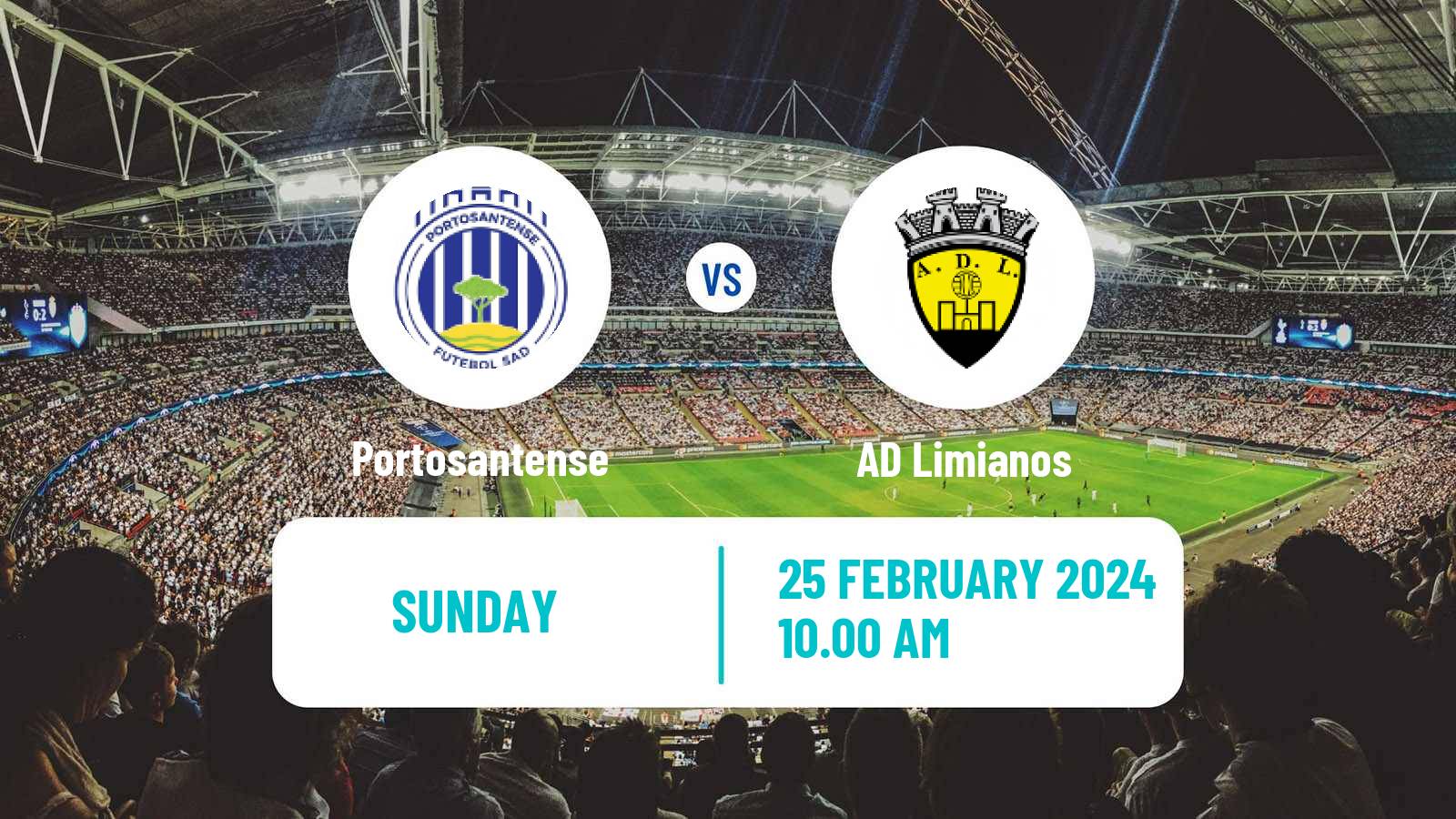 Soccer Campeonato de Portugal - Group A  Portosantense - Limianos