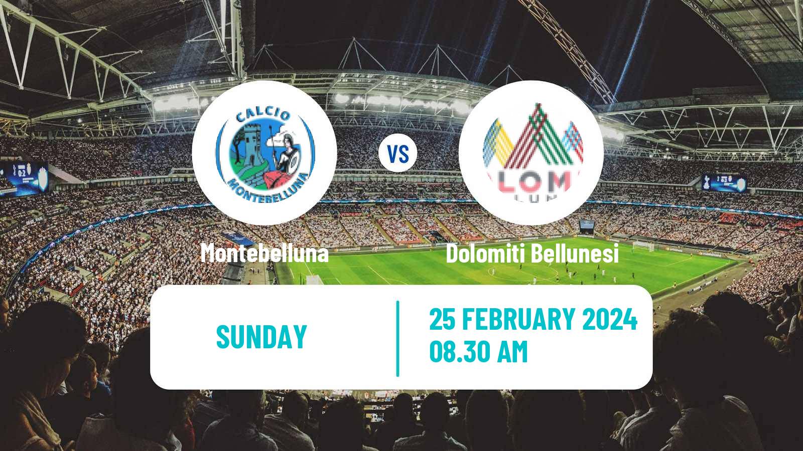 Soccer Italian Serie D - Group C Montebelluna - Dolomiti Bellunesi