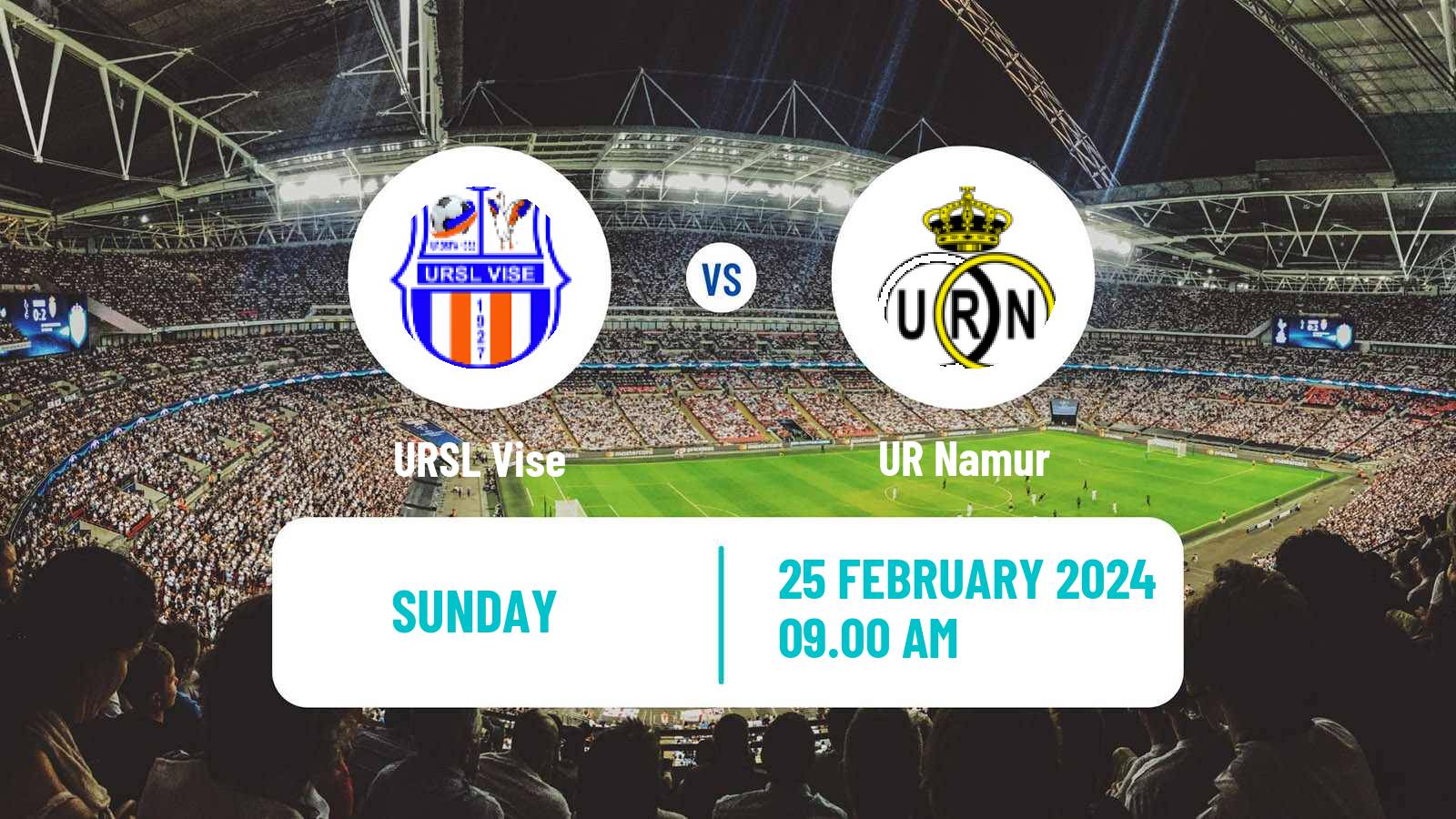 Soccer Belgian National Division 1 URSL Vise - Namur