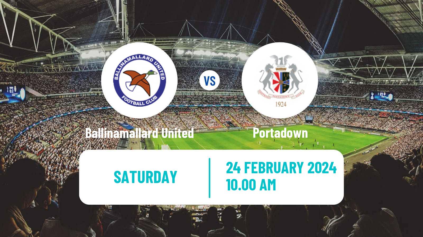 Soccer Northern Irish Championship Ballinamallard United - Portadown