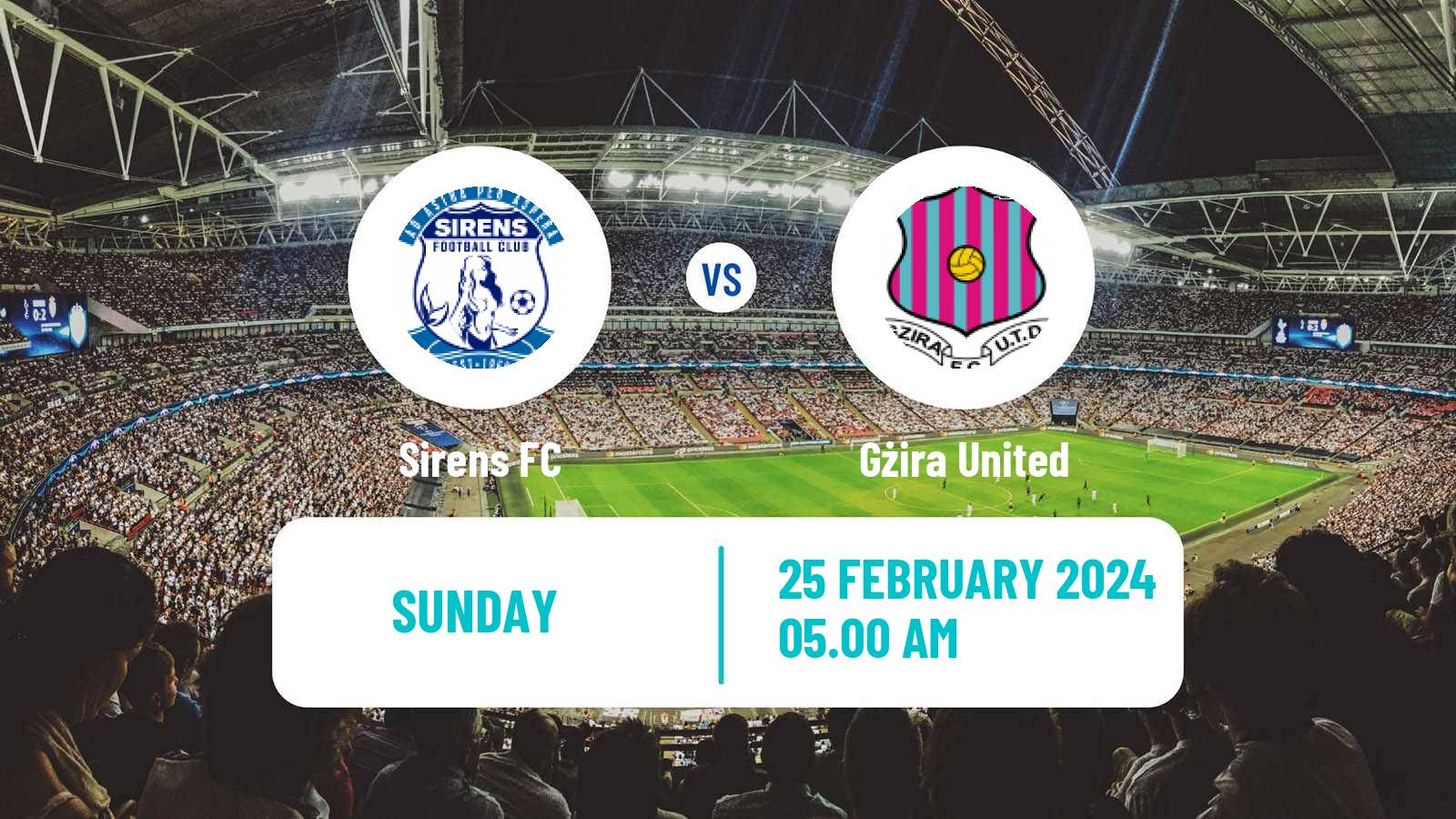 Soccer Maltese Premier League Sirens - Gżira United