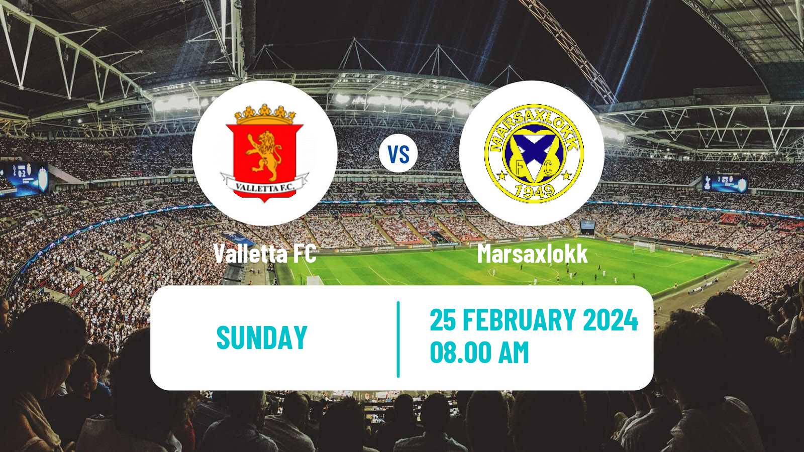 Soccer Maltese Premier League Valletta - Marsaxlokk
