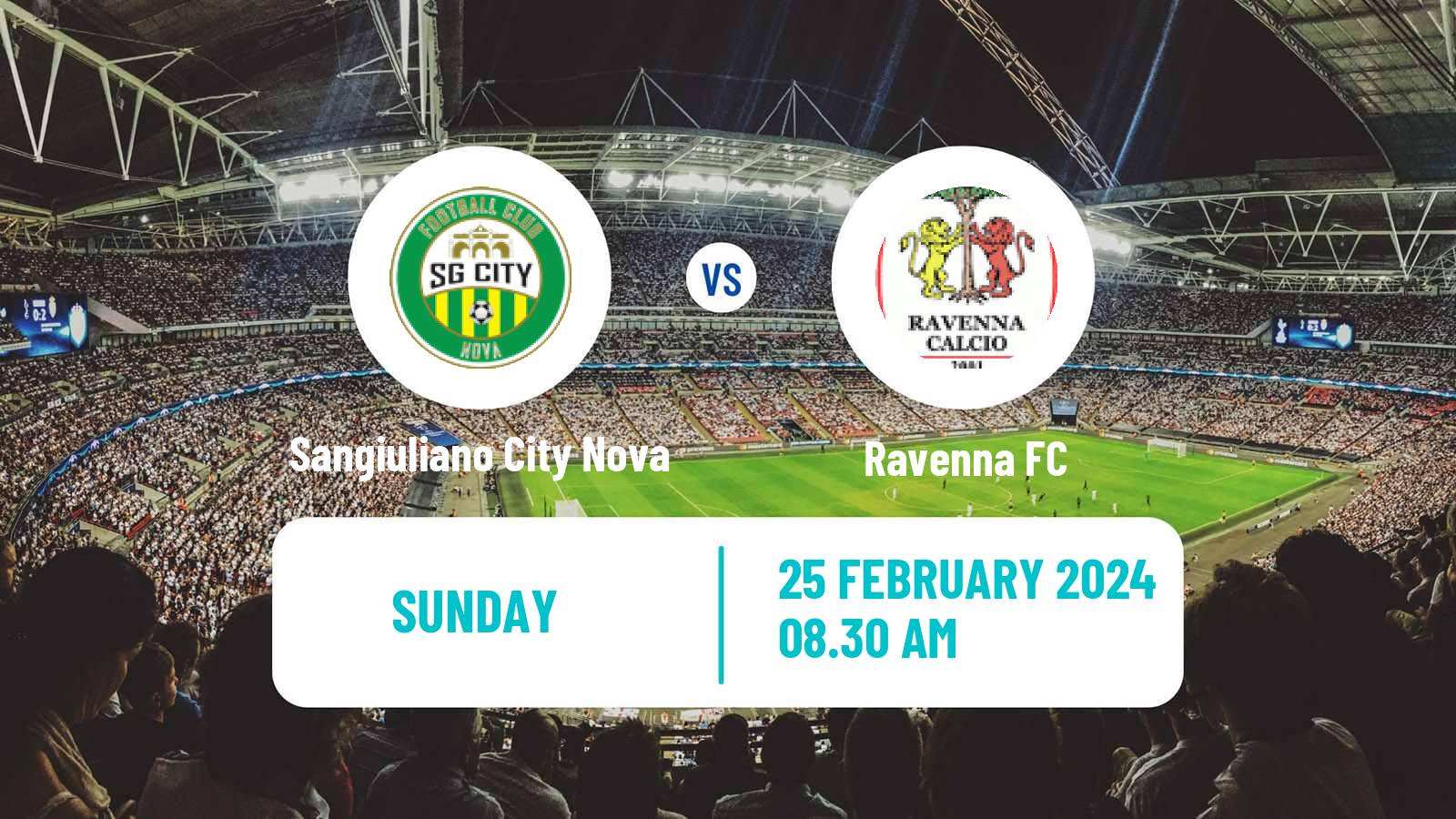 Soccer Italian Serie D - Group D Sangiuliano City Nova - Ravenna
