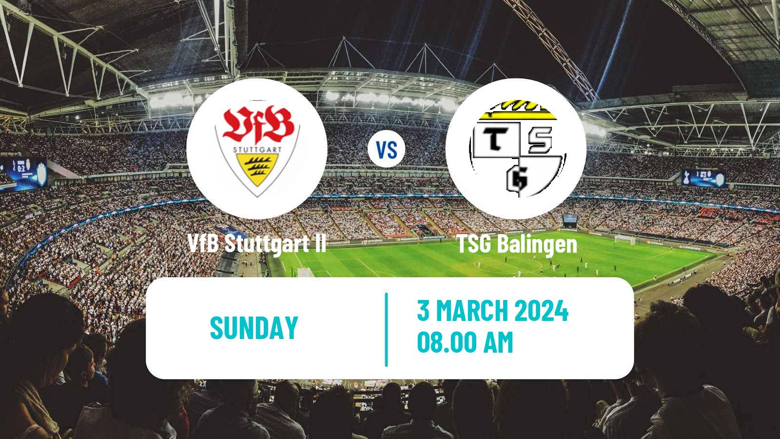 Soccer German Regionalliga Sudwest VfB Stuttgart II - Balingen