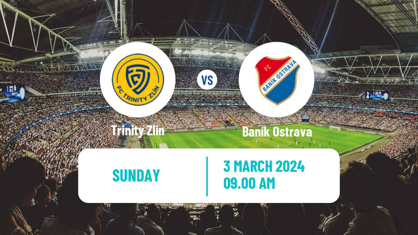 Soccer Czech 1 Liga Zlín - Baník Ostrava