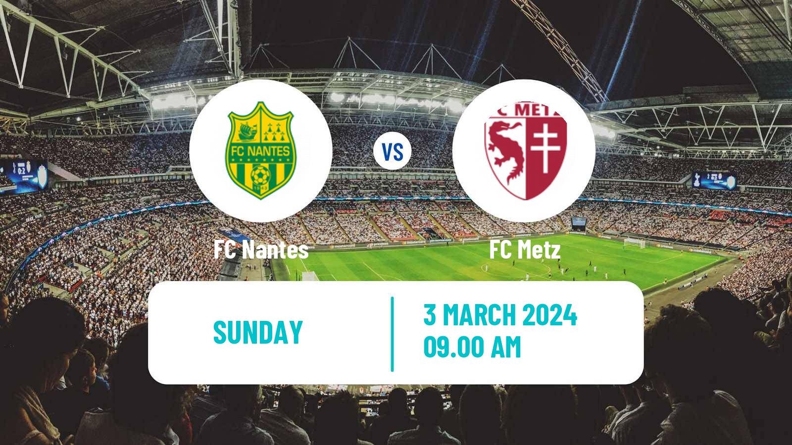 Soccer French Ligue 1 Nantes - Metz
