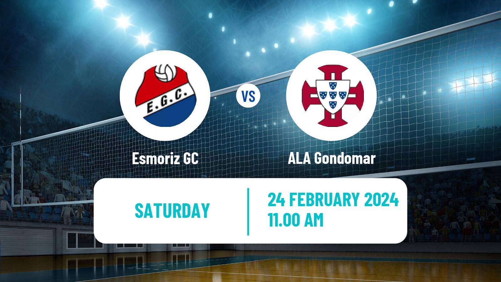 Volleyball Portuguese Campeonato Nacional Volleyball Esmoriz GC - Gondomar