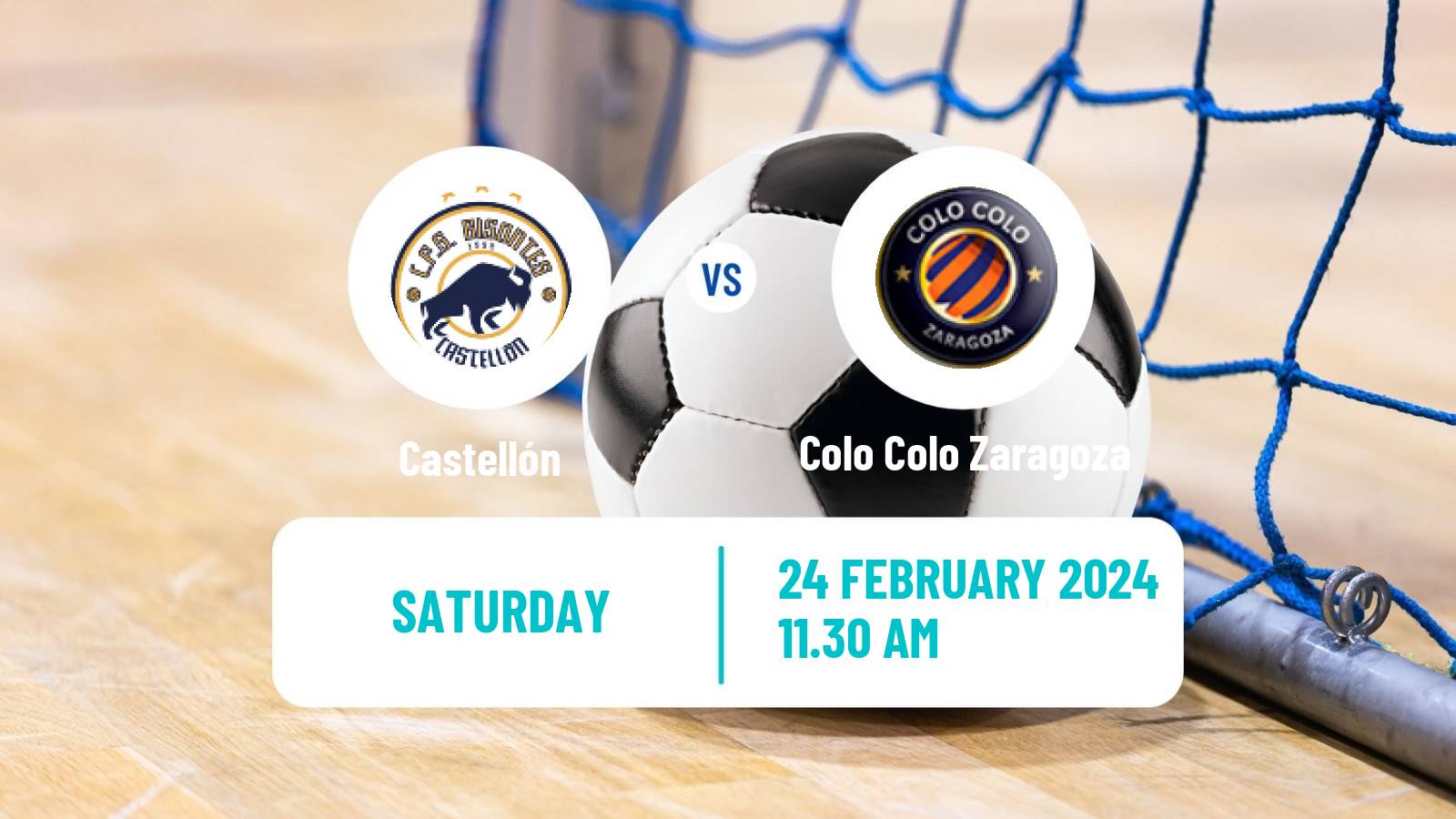Futsal Spanish Segunda Division Futsal Castellón - Colo Colo Zaragoza