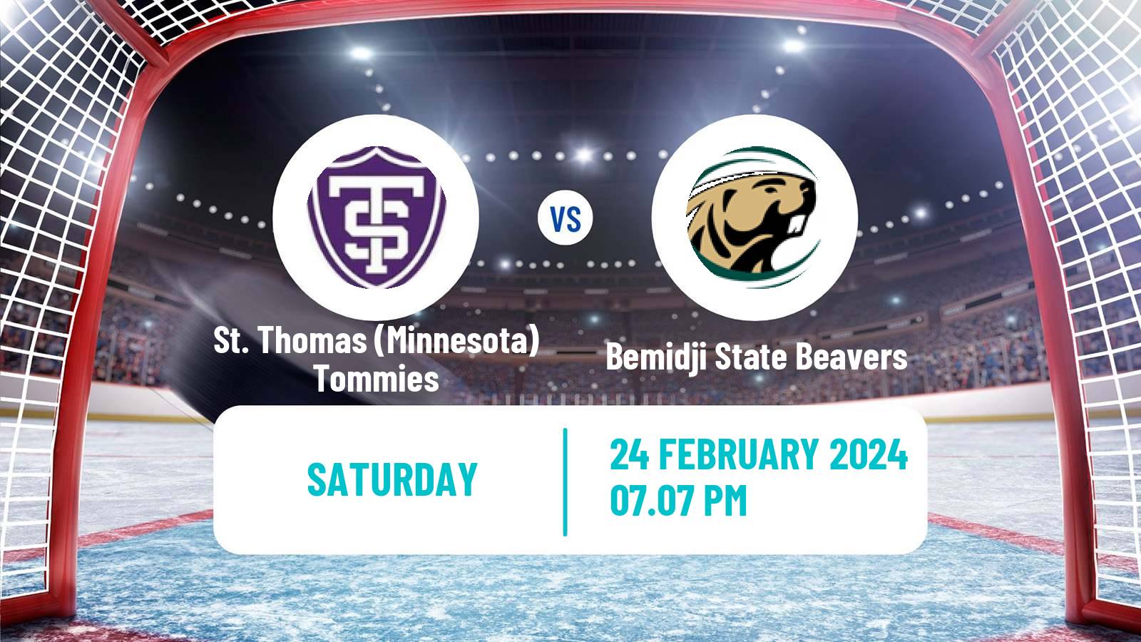 Hockey NCAA Hockey St. Thomas Minnesota Tommies - Bemidji State Beavers