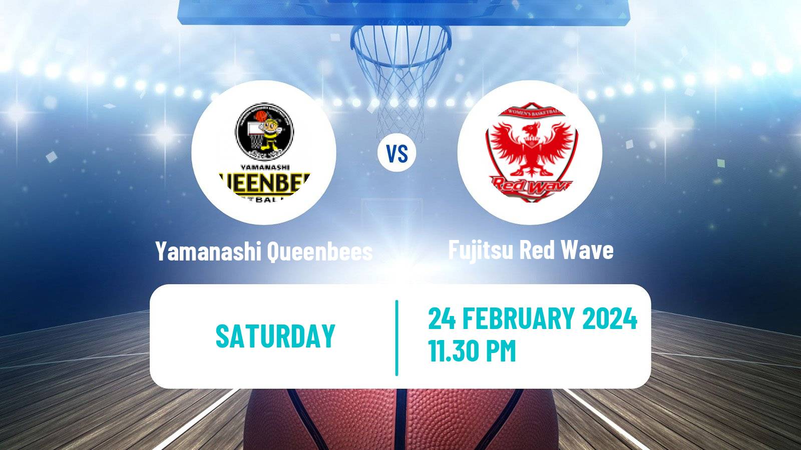 Basketball Japan W League Basketball Yamanashi Queenbees - Fujitsu Red Wave