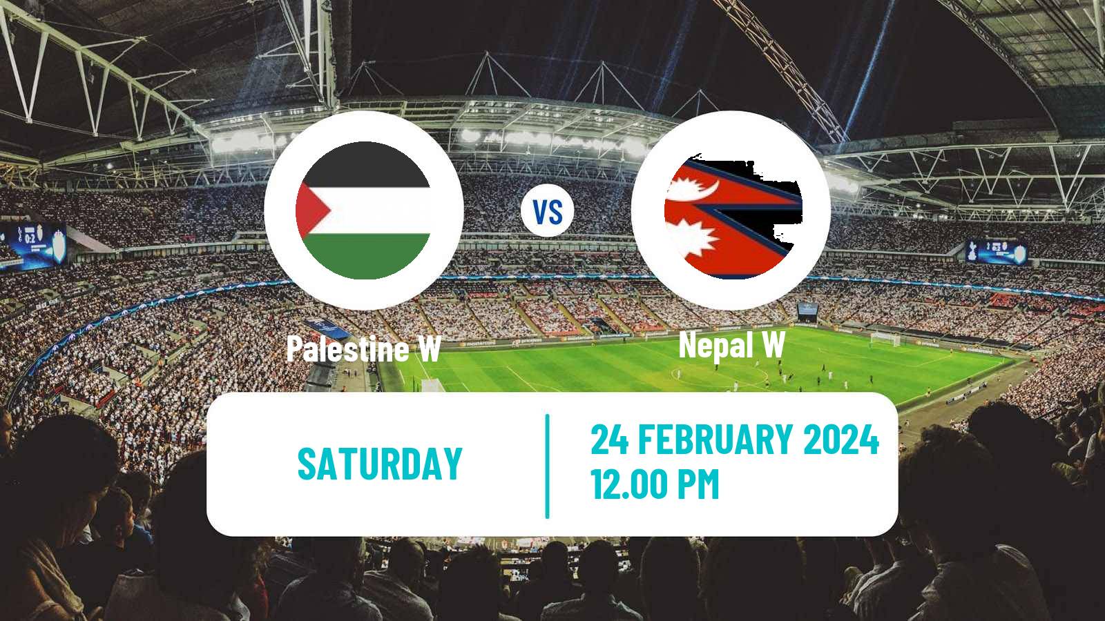 Soccer WAFF Championship Women Palestine W - Nepal W