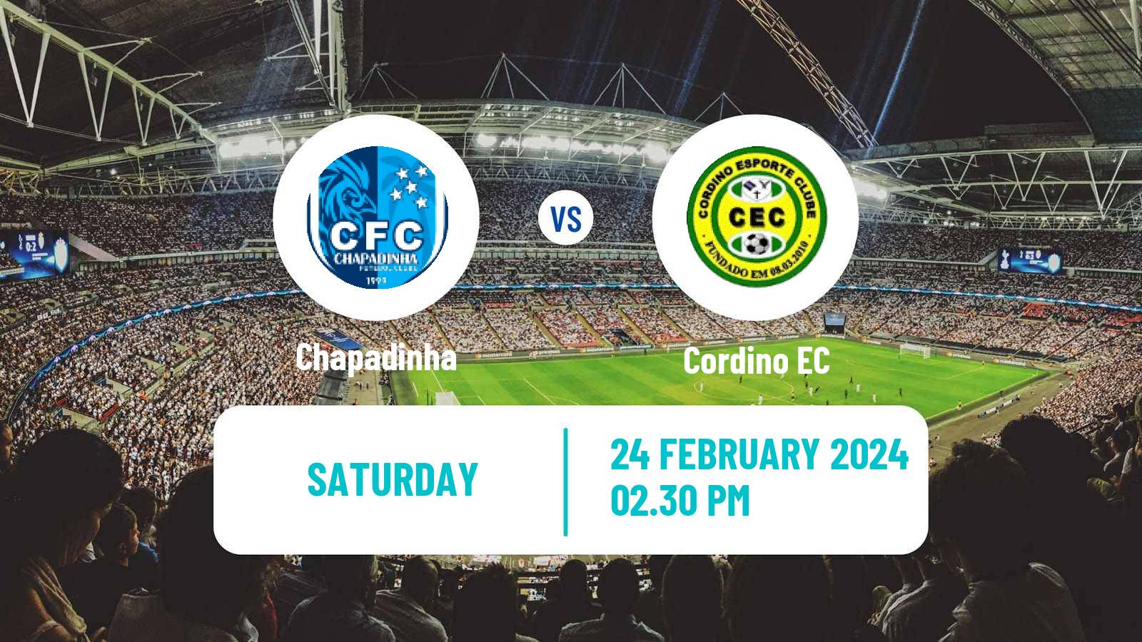 Soccer Brazilian Campeonato Maranhense Chapadinha - Cordino
