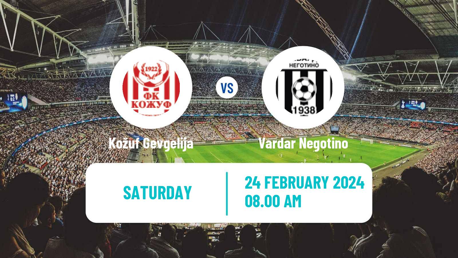Soccer North Macedonian 2 MFL Kožuf Gevgelija - Vardar Negotino