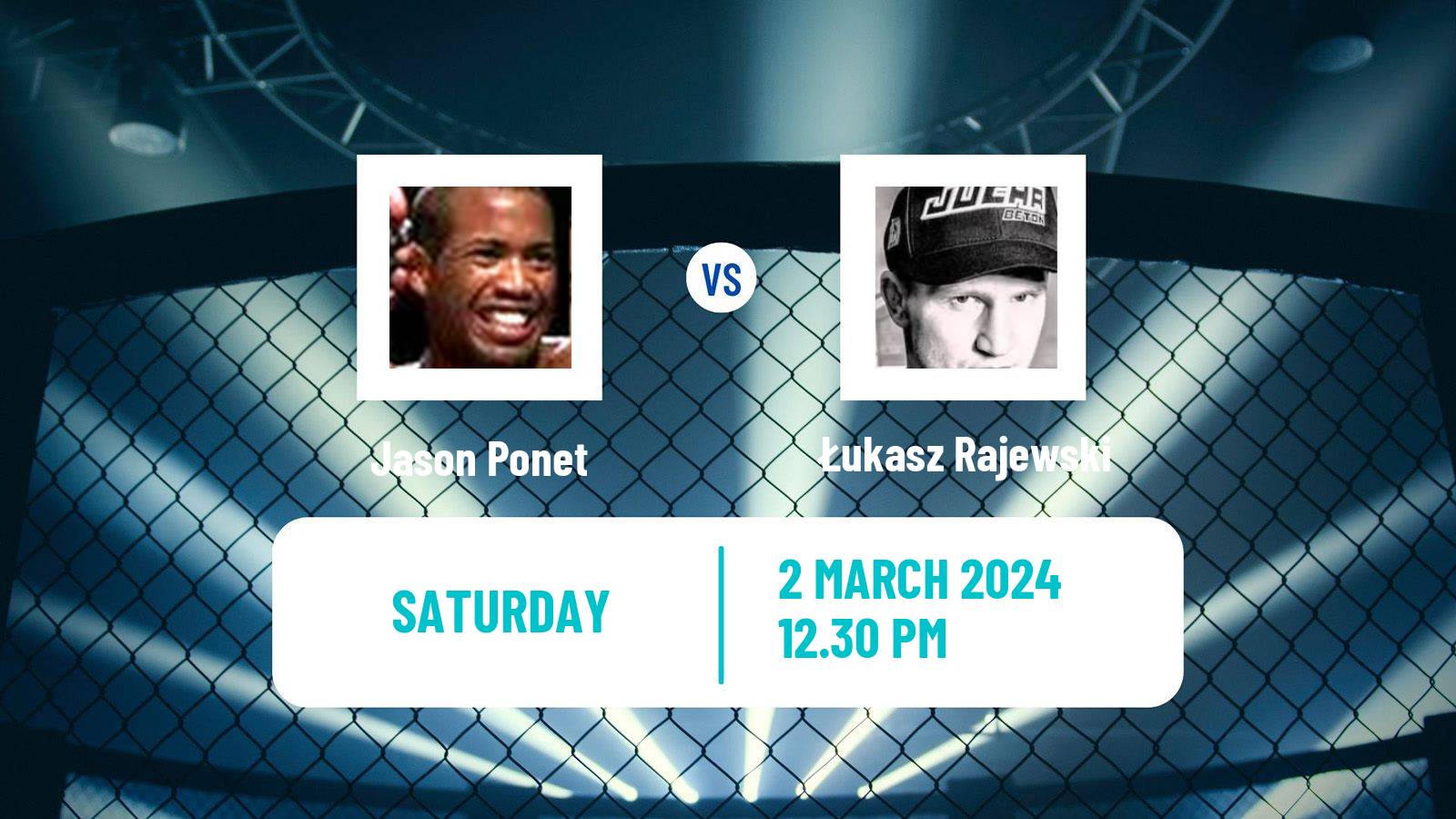 MMA Lightweight Tipsport Gamechanger Men Jason Ponet - Łukasz Rajewski