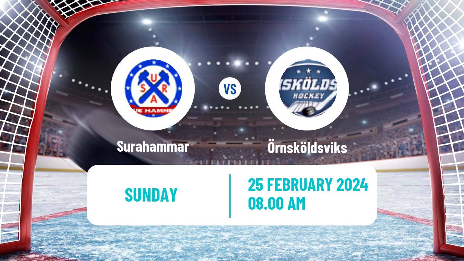 Hockey Swedish HockeyEttan Norra Var Surahammar - Örnsköldsviks
