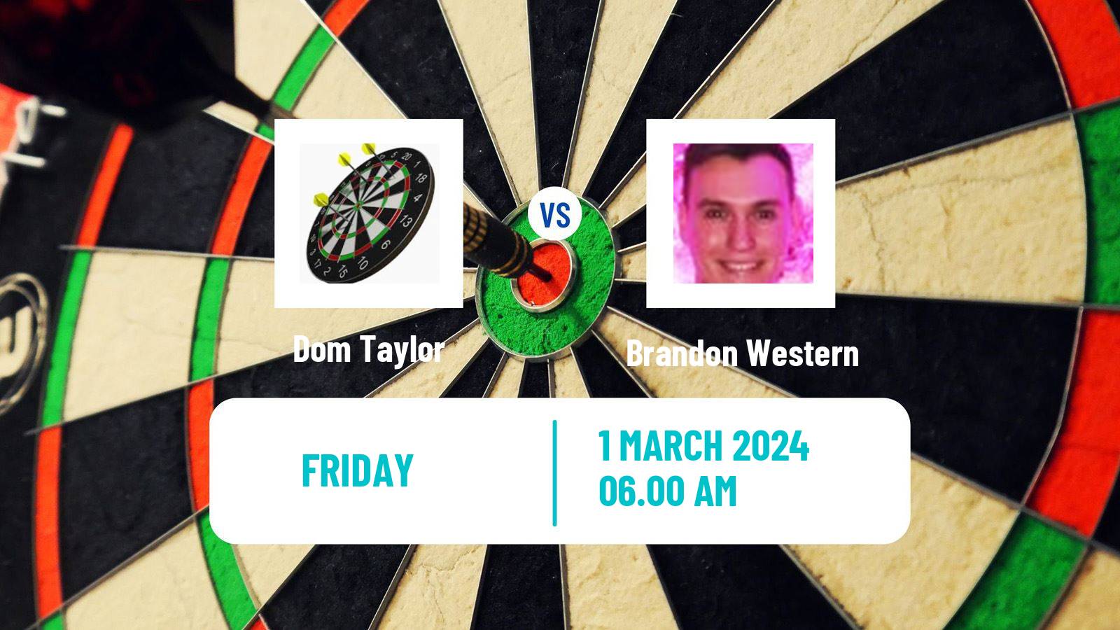 Darts Uk Open Dom Taylor - Brandon Western