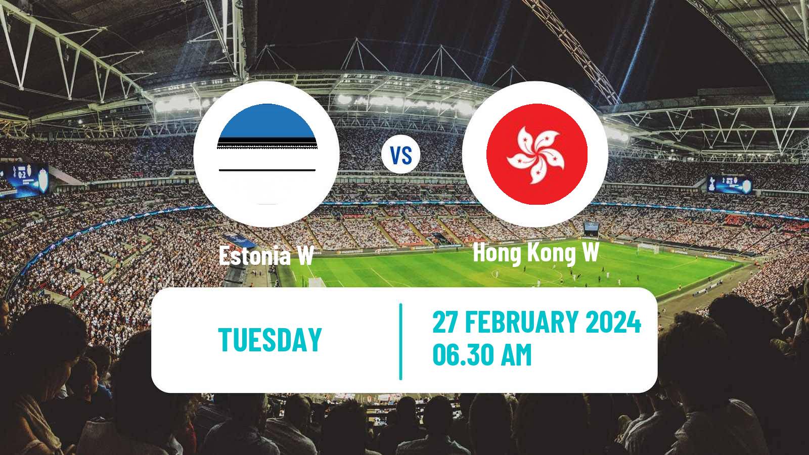 Soccer Friendly International Women Estonia W - Hong Kong W
