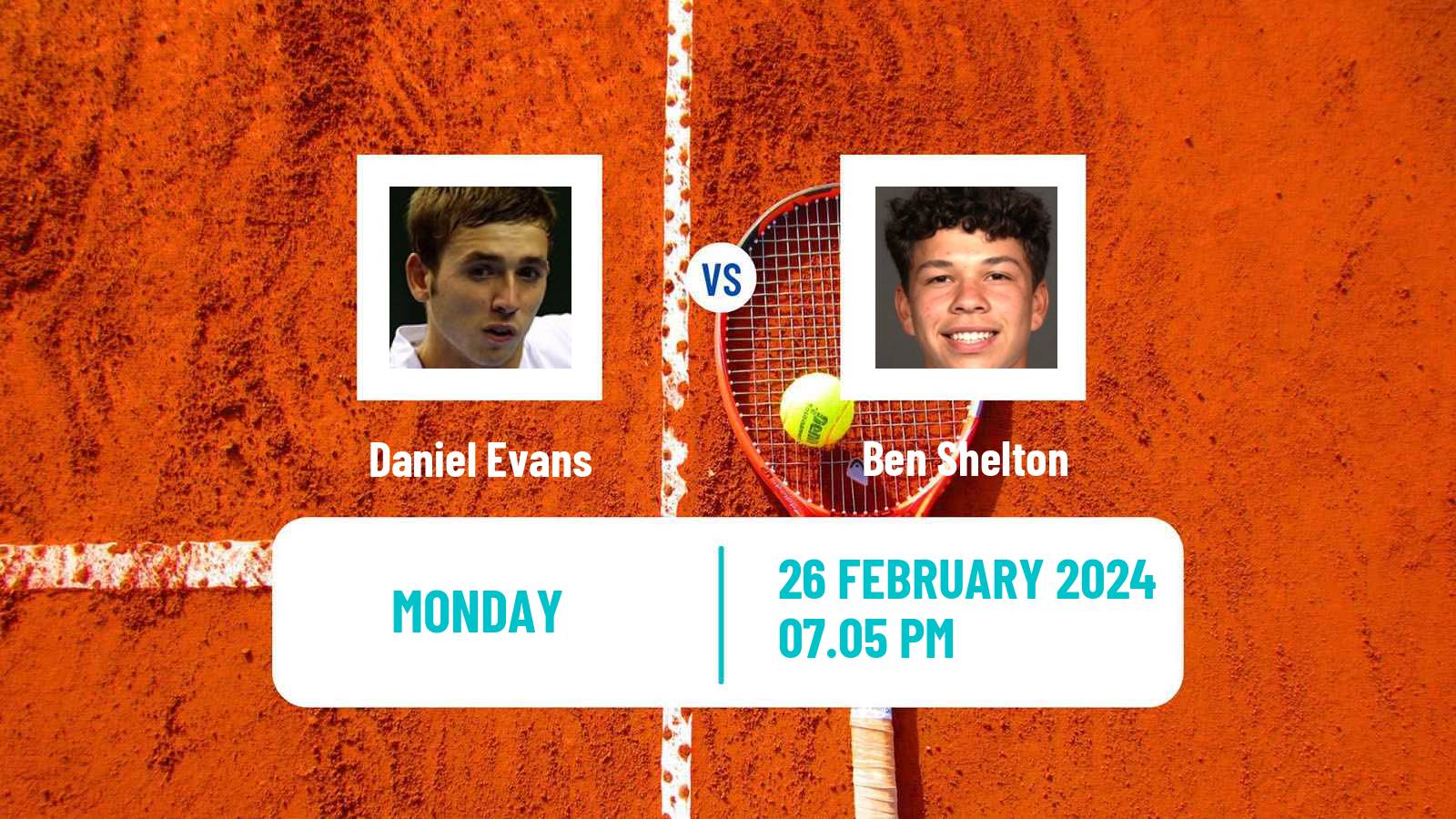 Tennis ATP Acapulco Daniel Evans - Ben Shelton