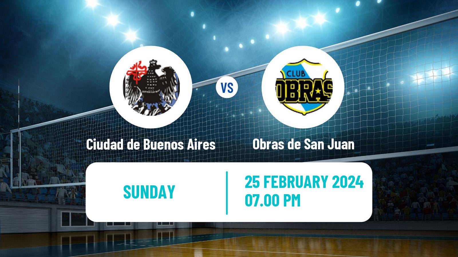 Volleyball Argentinian LVA Volleyball Ciudad de Buenos Aires - Obras de San Juan