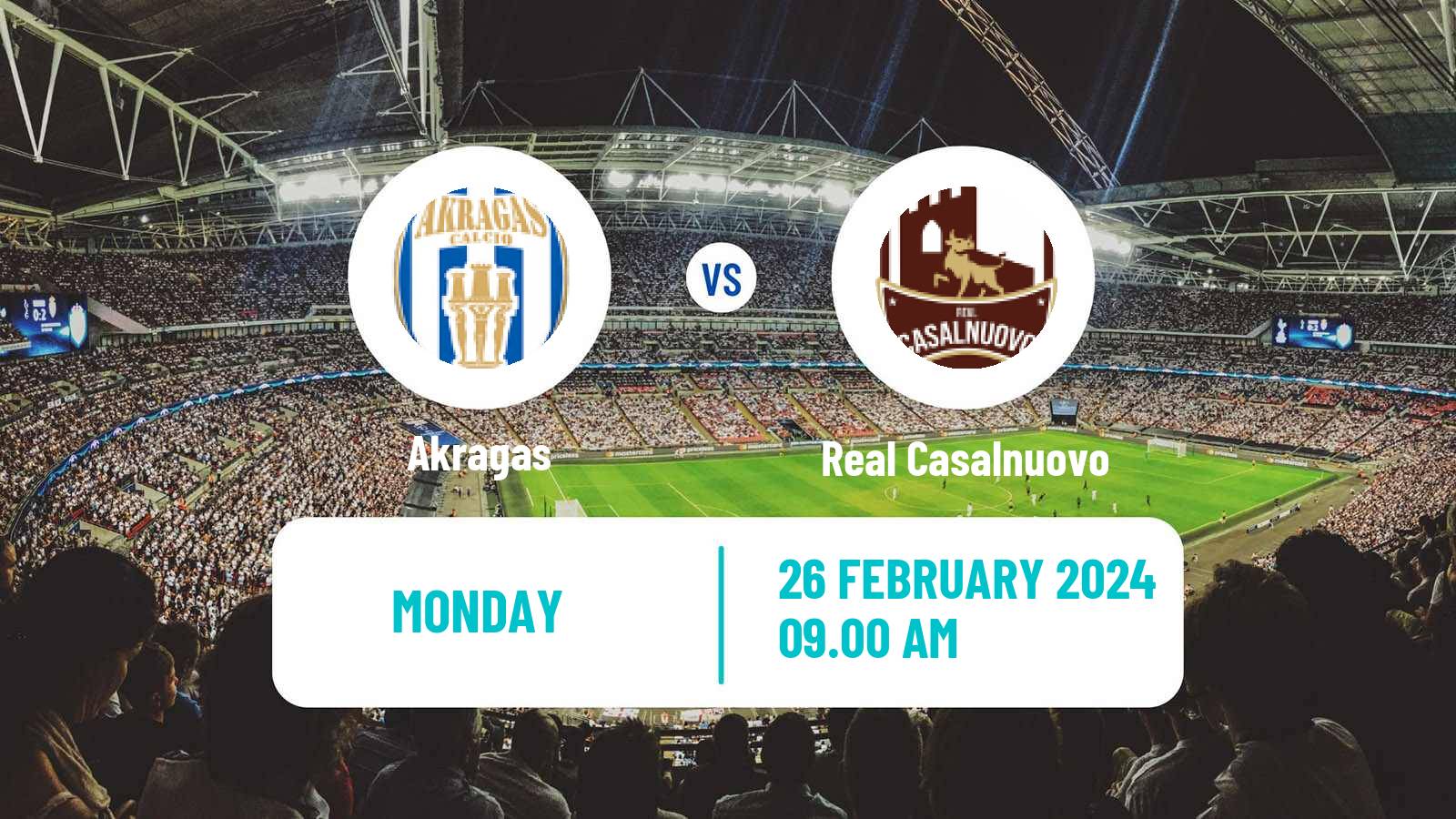 Soccer Italian Serie D - Group I Akragas - Real Casalnuovo