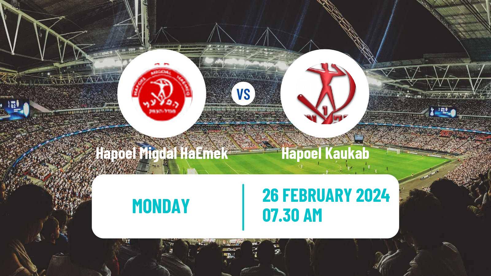 Soccer Israeli Liga Alef North Hapoel Migdal HaEmek - Hapoel Kaukab