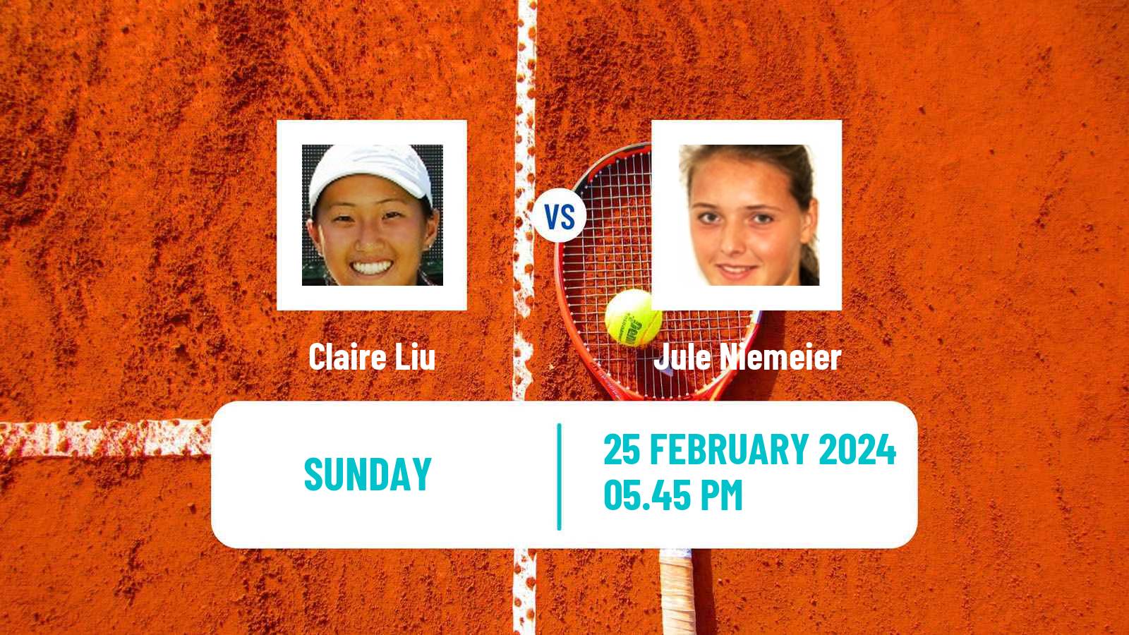 Tennis WTA San Diego Claire Liu - Jule Niemeier