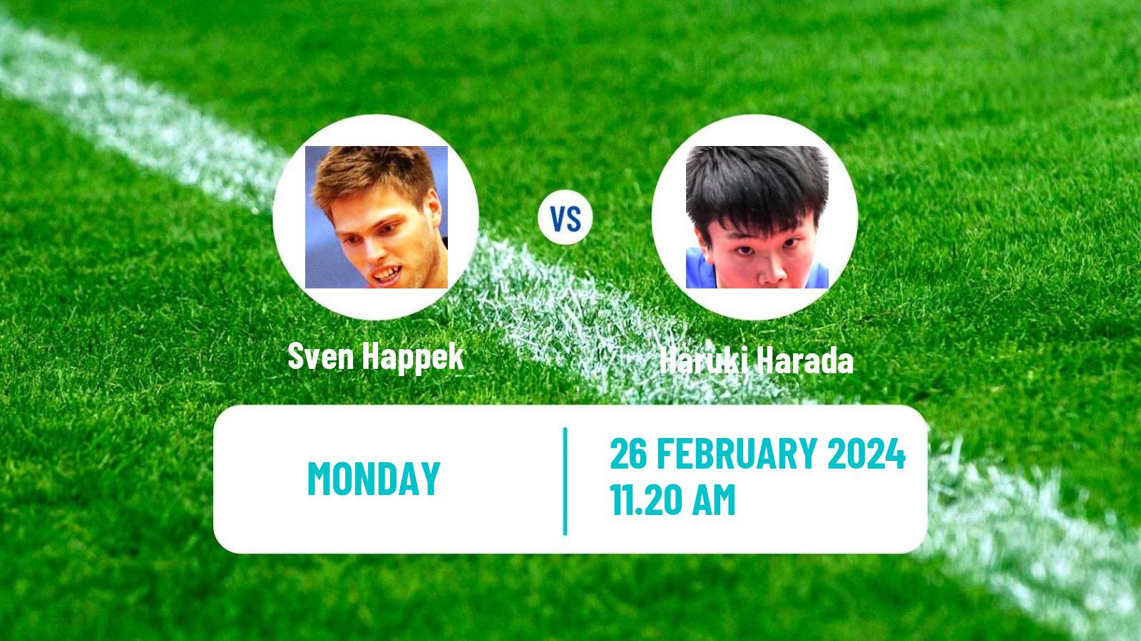Table tennis Challenger Series Men Sven Happek - Haruki Harada